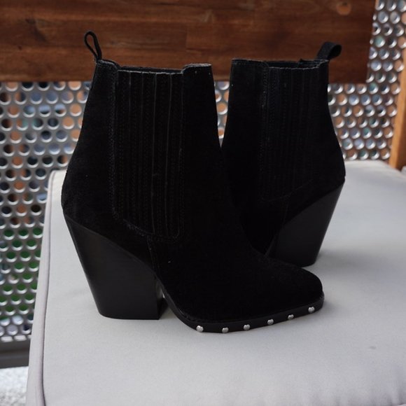 NEW ASOS Design Relative Suede Western Booties Size 5 - Picture 7 of 9